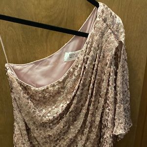 Gorgeous One Shoulder Sequin Dress - Vintage